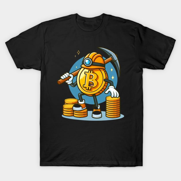 BITCOIN MINER MINING MY BITNESS T-Shirt by Truth or Rare